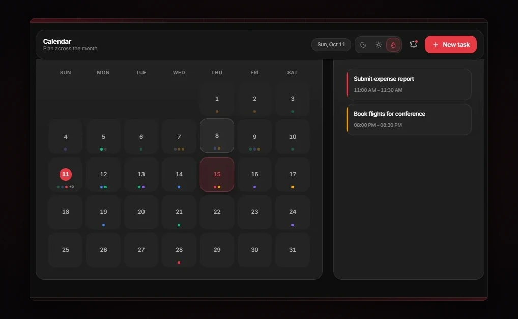 TaskPilot — detail 2